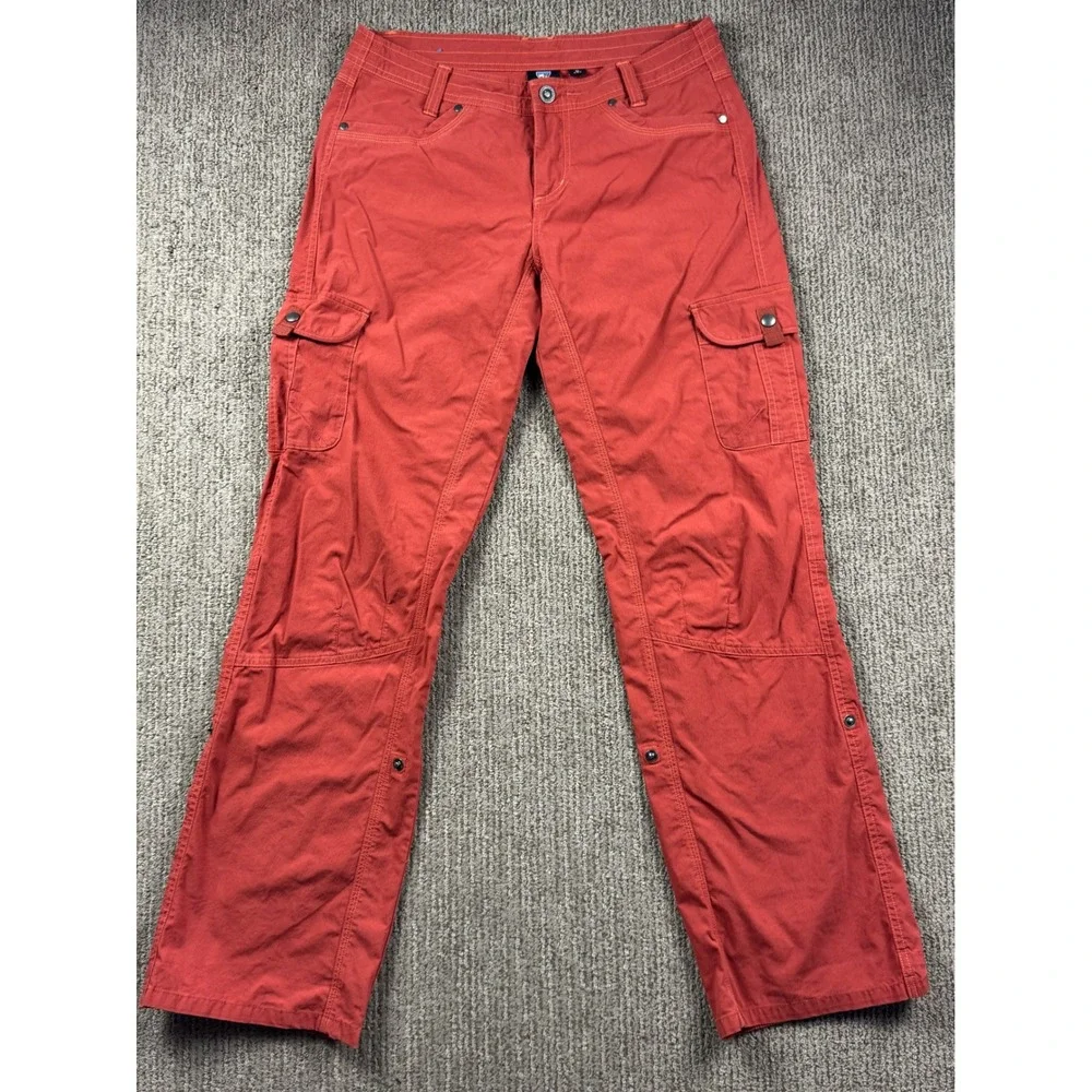 Kuhl Splash Roll Up Pants Cargo Mid Rise Lightweight Womens 10 Outdoor Hiking